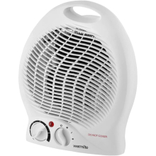 WL44002 Thermo Fan Heater with 2 Heat Settings and Overheat Protection, 2000W, White