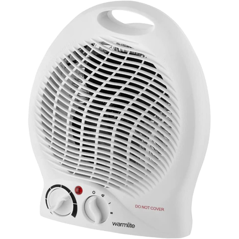 WL44002 Thermo Fan Heater with 2 Heat Settings and Overheat Protection, 2000W, White