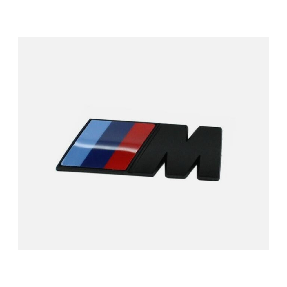 (Black, 8.9cm*2.9cm) 1X REPLACEMENT M SPORT LOGO BADGE STICKER BOOT TRUNK FITS BMW M, 3, 5, X Series