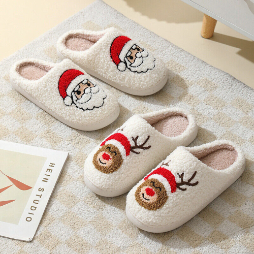 (Moose, 38or39) Cute Christmas Slippers 1