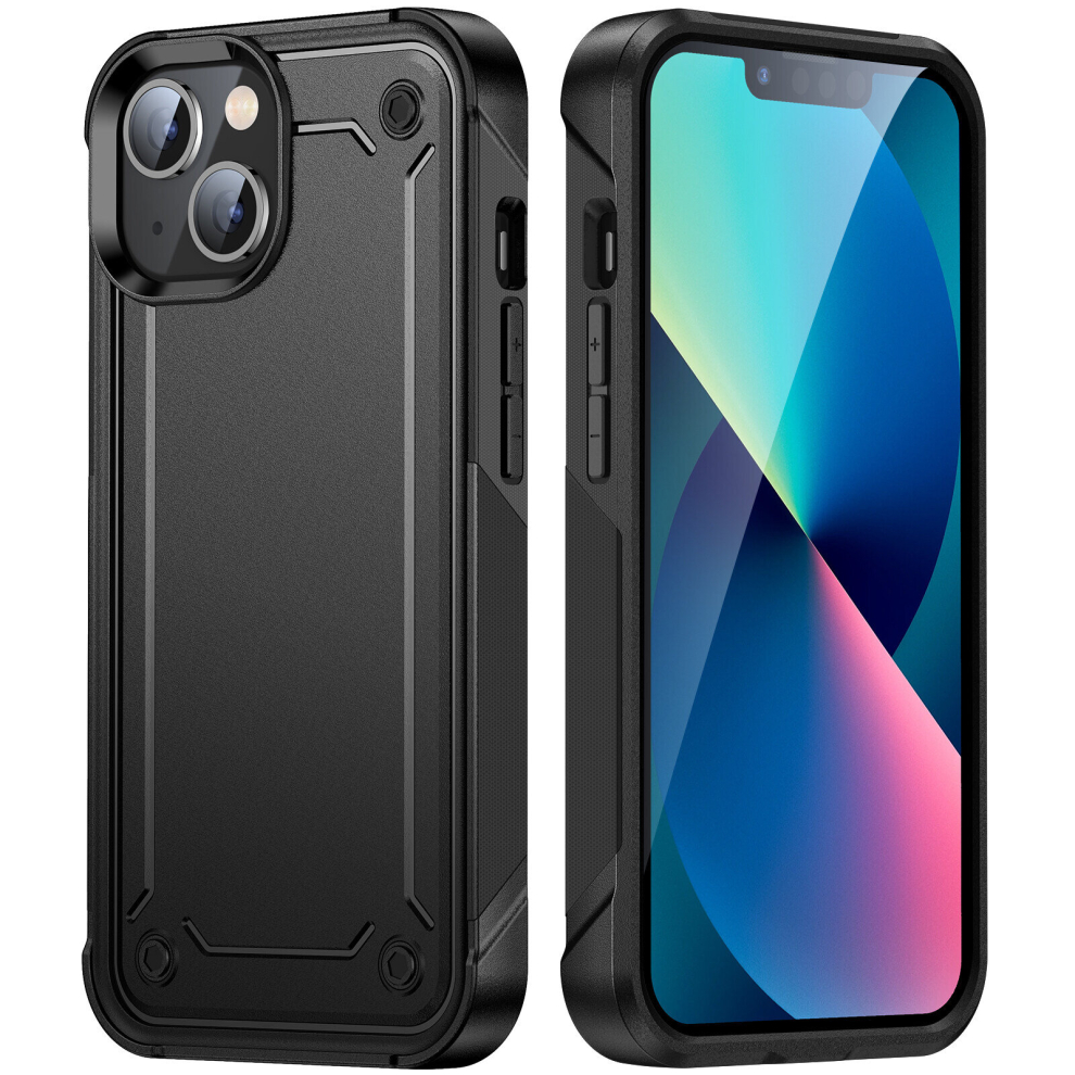 (iPhone 12 Pro Max, Black) Shockproof Phone Case For iPhone 12 11 Pro Max XS XR XS MAX