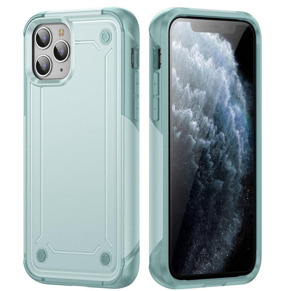 (iPhone 11 Pro Max, Light green) Shockproof Phone Case For iPhone 12 11 Pro Max XS XR XS MAX