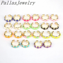 10 Pairs Multicolor Enamel Ear Cuff Cartilage Ear Clip for Women No Pierced C Shape Geometric Small Earcuff Clips Jewelry