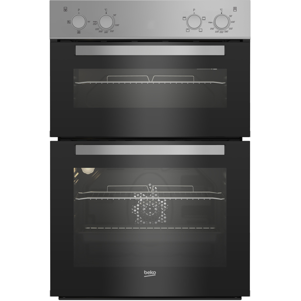 Beko RecycledNet Built In Electric Double Oven - Stainless Steel - A/A Rated