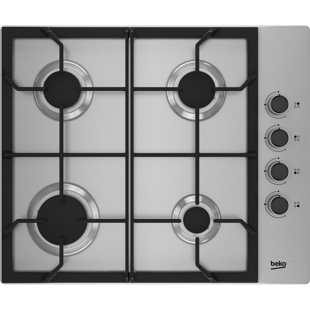 Beko HIBG64125SX 61cm Gas Hob - Stainless Steel