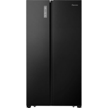 Fridgemaster American Fridge Freezer - Black - E Rated