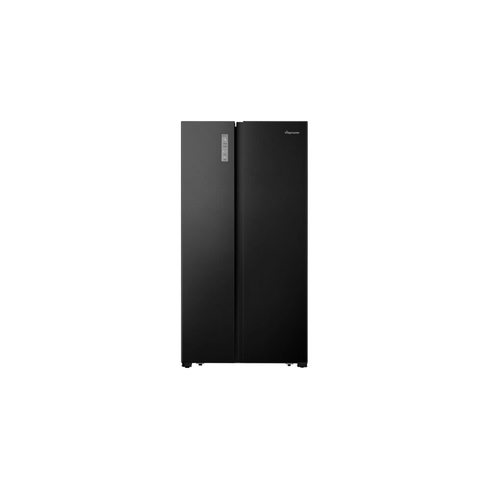 Fridgemaster American Fridge Freezer - Black - E Rated