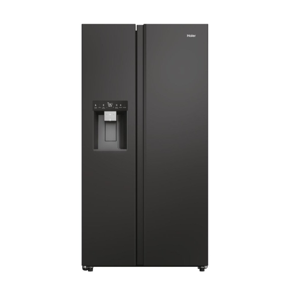 Haier Black American Fridge Freezer - - E Rated