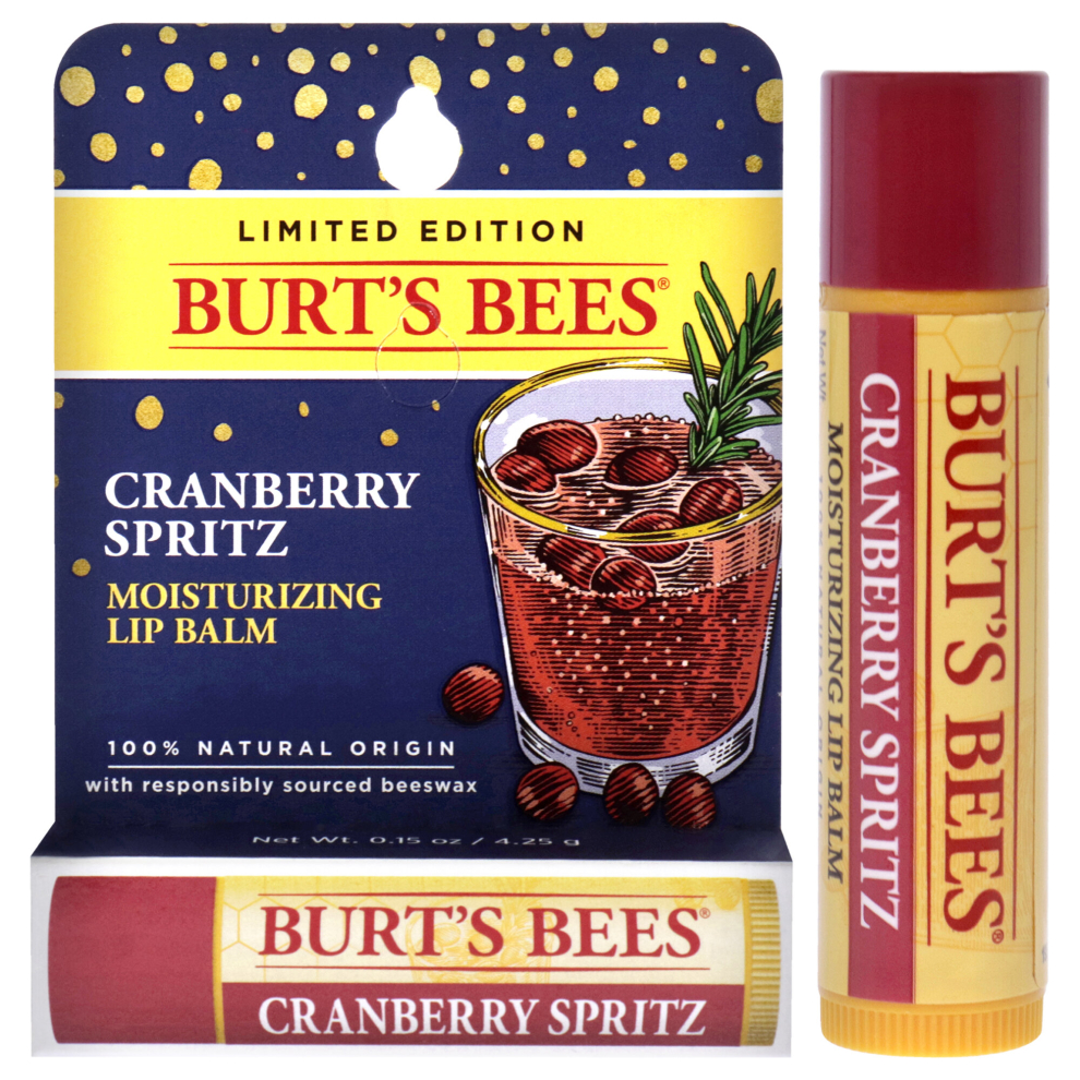 Burts Bees Moisturizing Lip Balm - Cramberry Spritz For Unisex 0.15 oz Lip Balm