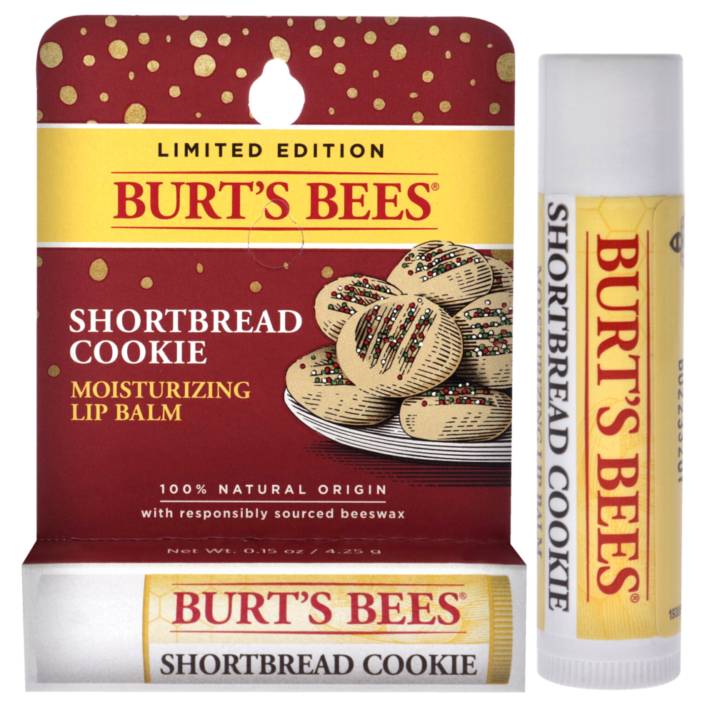 Burts Bees Moisturizing Lip Balm - Shortbread Cookie For Unisex 0.15 oz Lip Balm (Limited Edition)