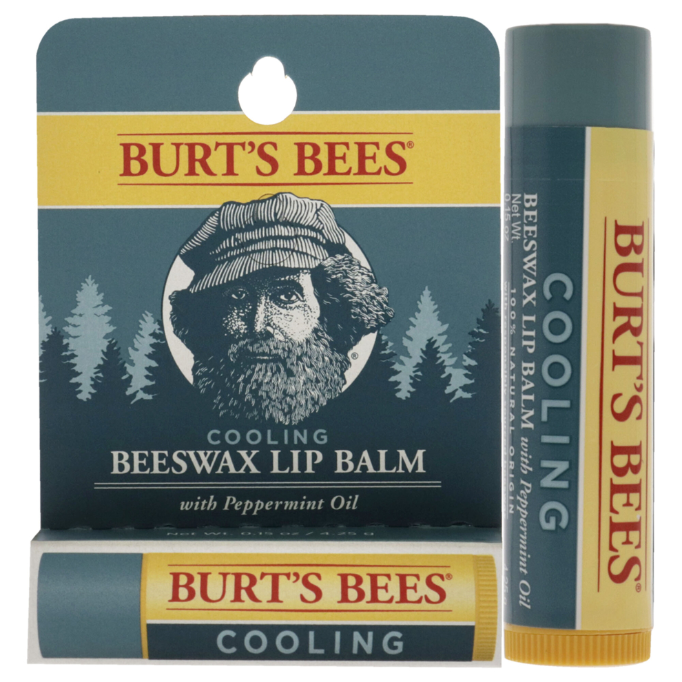 Burts Bees Mens Cooling Lip Balm Blister For Men 0.15 oz Lip Balm