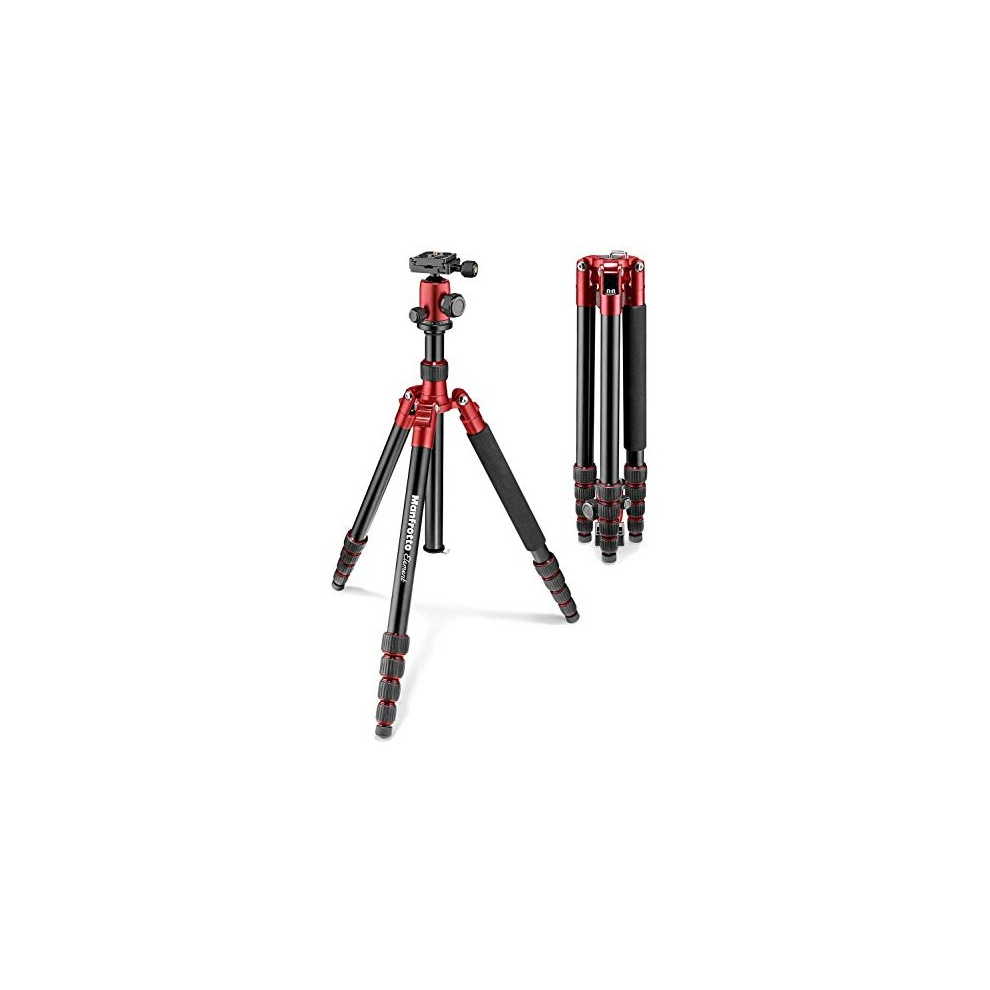 Manfrotto Element large Aluminum Traveler Tripod with Ball Head and Bag (Red)