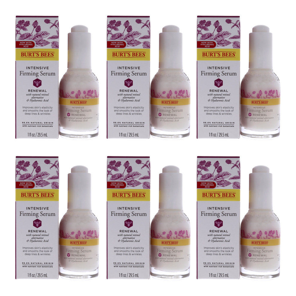 Burts Bees Renewal Intensive Firming Serum - Pack of 6 For Women 1 oz Serum