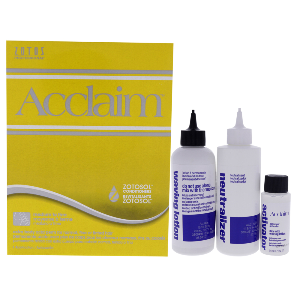 Zotos Acclaim Extra Body Acid Permanent For Unisex 1 Application Treatment