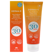 Derma-E Sun Defense Mineral Body Sunscreen SPF 30 For Unisex 4 oz Sunscreen