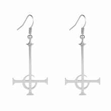 Ghost BC Nameless Ghouls Drop Earring Music Band Stainless Steel Earring Ghost Band Grucifix Papa Emeritus Patch Jewelry
