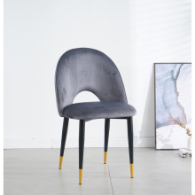 (Grey) Dining Chairs Living Room Chair Set Of 2 Velvet