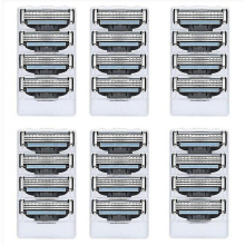 32pcs 3-layer Razor Blades Compatible Gillette Mach Manual Razor Razor Blades For Men