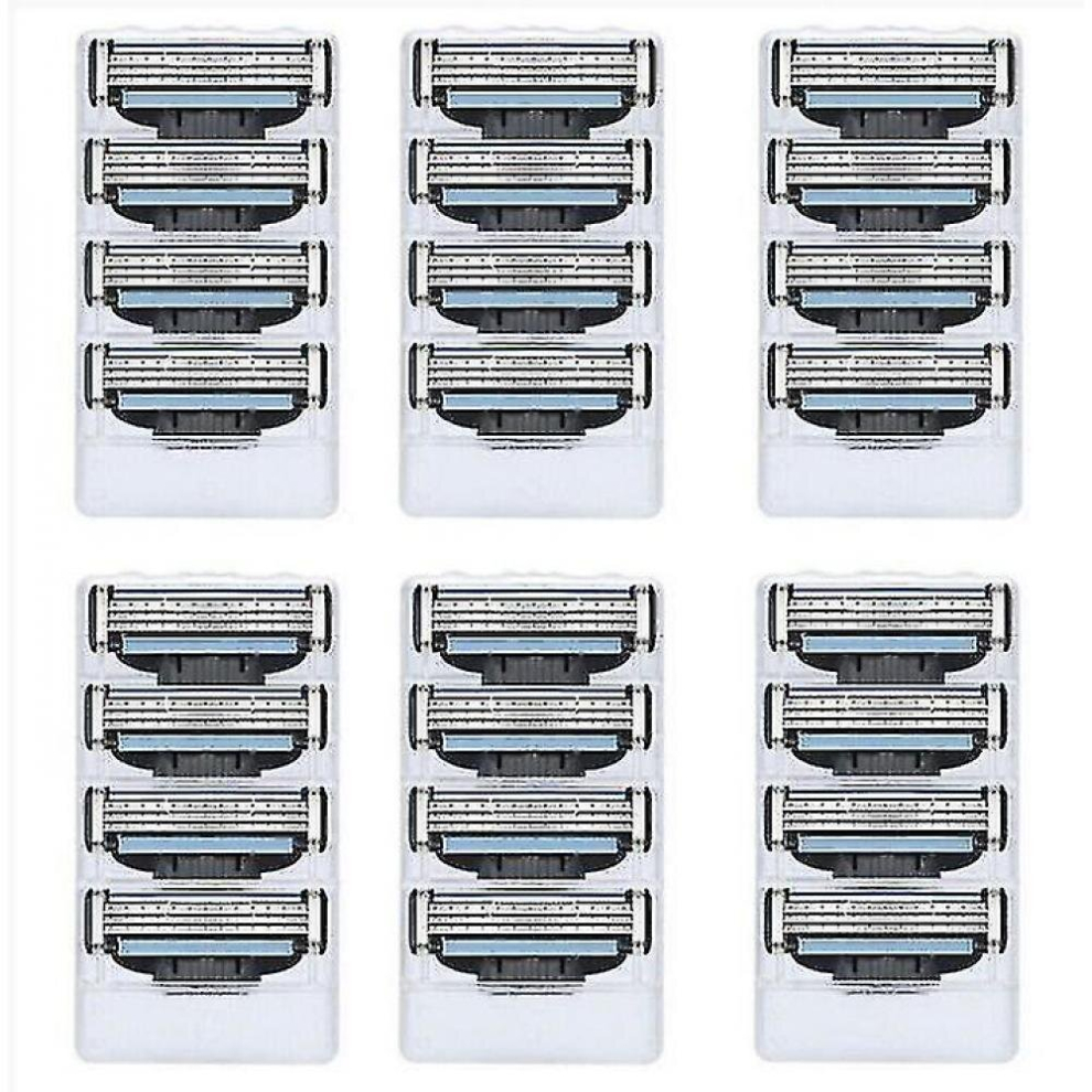 32pcs 3-layer Razor Blades Compatible Gillette Mach Manual Razor Razor Blades For Men-image-OPC-PCVCN8F-NEW
