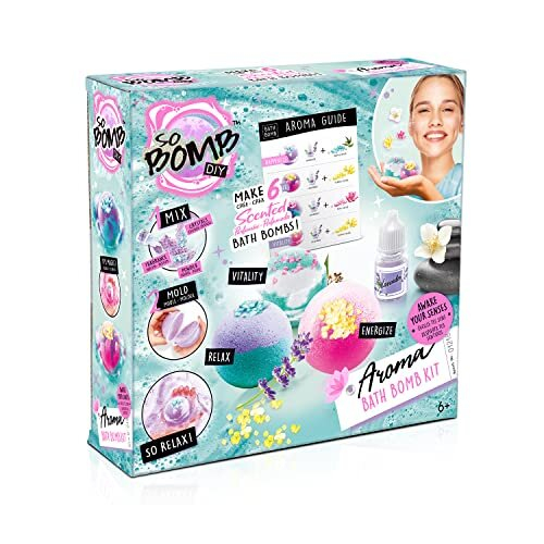 So Bomb DIY Aroma Bath Bomb Kit 6 Pack, Multicolour 1