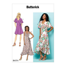 Butterick Patterns 6554 E5 Size 14-22 Misses' Wrap Dresses, Tissue, Multi-Colour, 17 x 0.5 x 22 cm