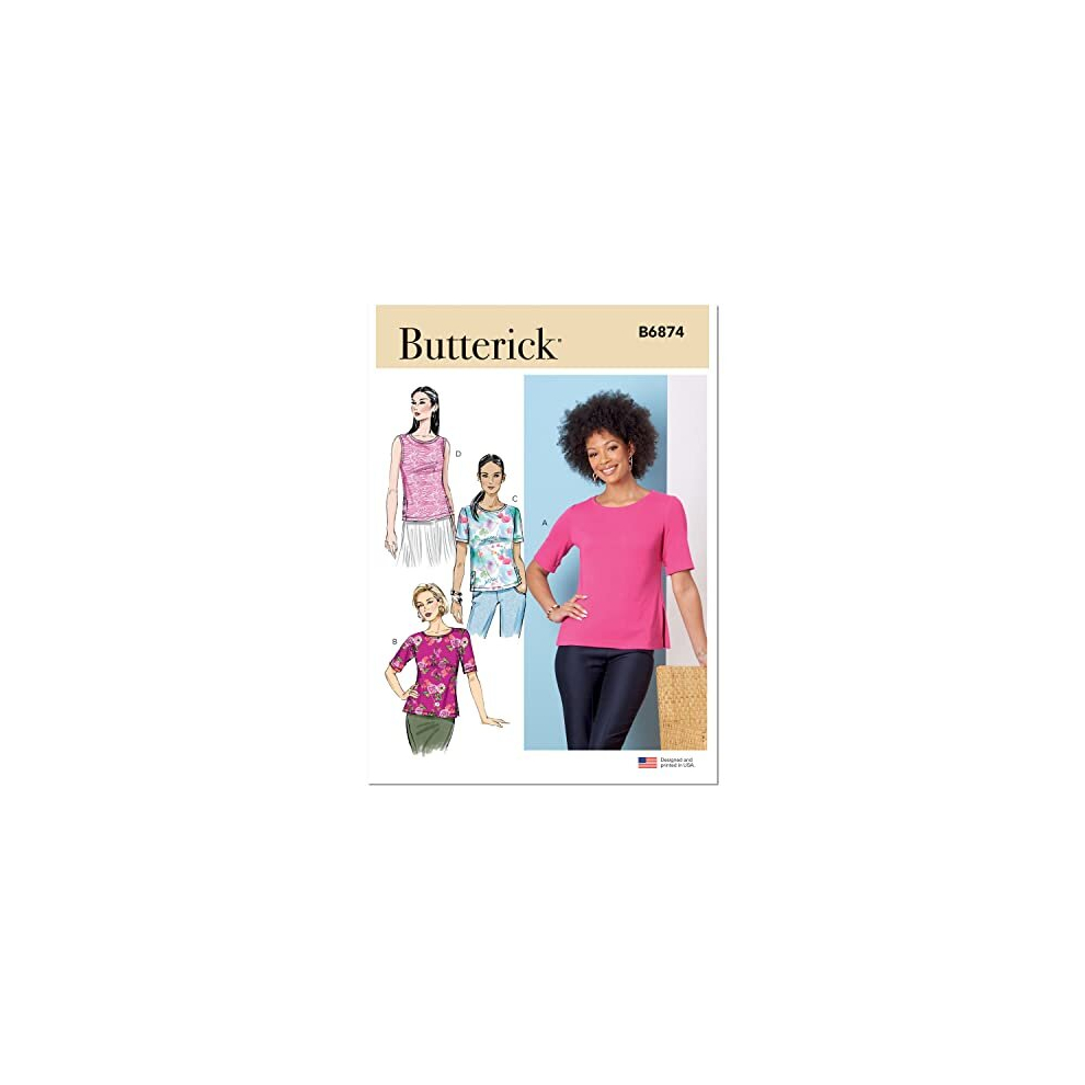 Butterick B6874f5 Misses Top/Vest F5 (16-18-20-22-24)