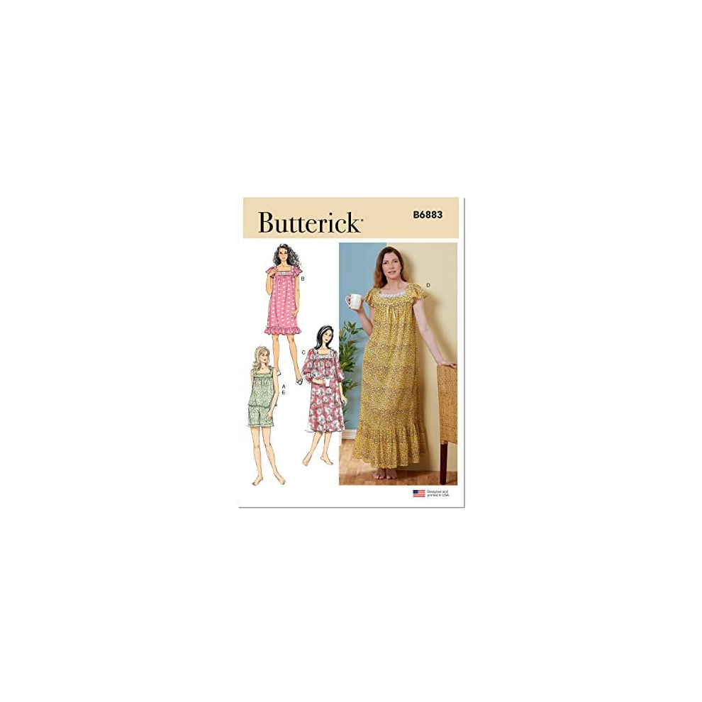 Butterick B6883zz Misses Sleepwear Zz (L-Xl-Xxl)
