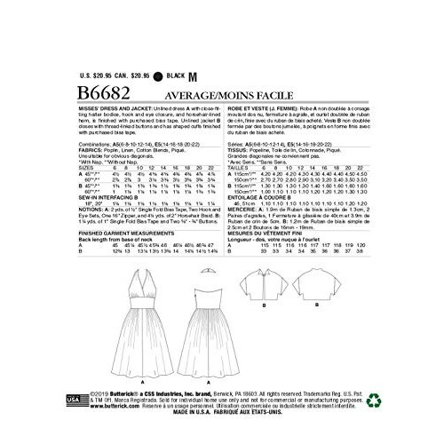 Butterick Butterick Pattern B6682 Misses' Dress and Jacket 1