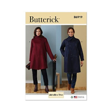 Butterick B6919F5 Misses' Coat by Katherine Tilton F5 (16-18-20-22-24)