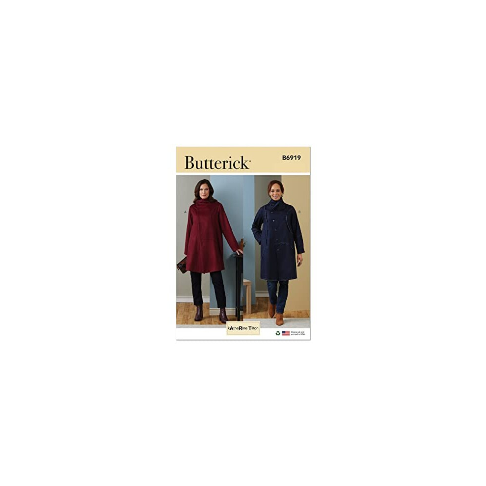 Butterick B6919f5 Misses' Coat By Katherine Tilton F5 (16-18-20-22-24) Not,Specified