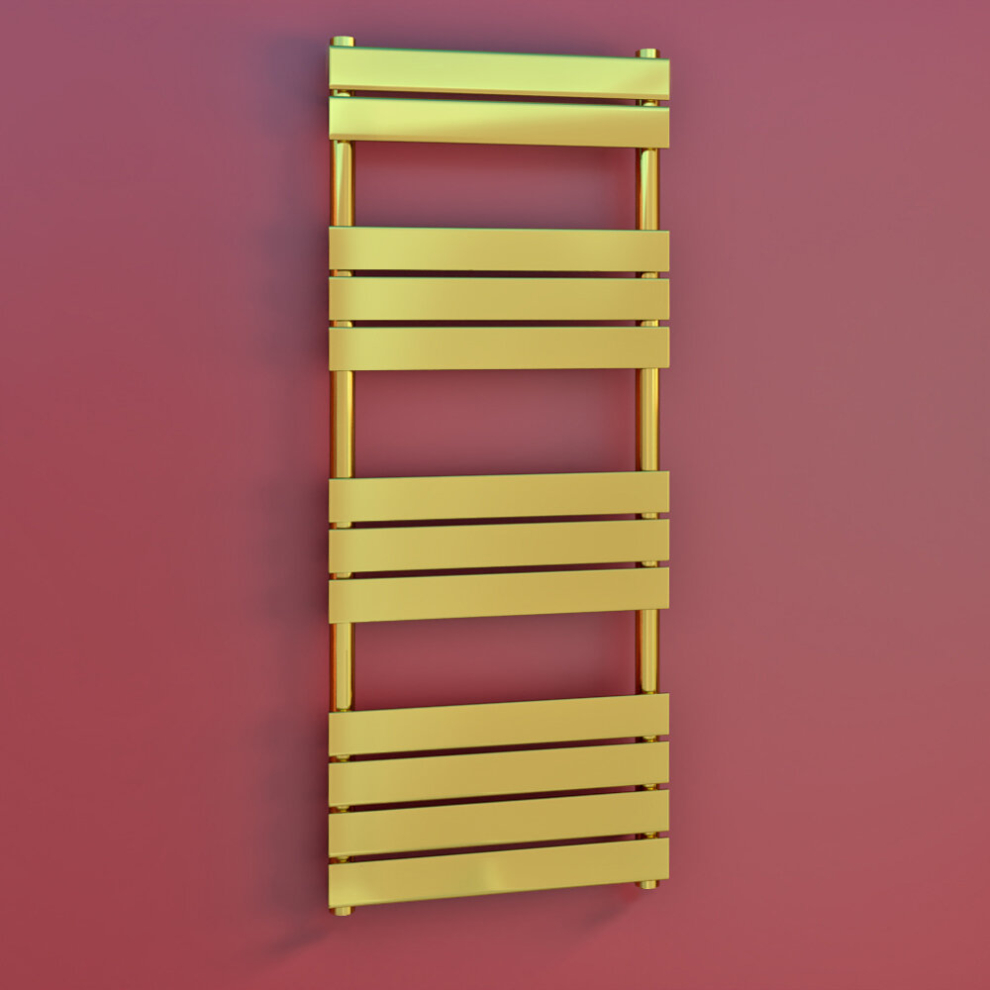 (500 X 1400 Mm (H), No Valves) Gold Panel Towel Rail Radiator 5056616536087