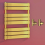 (500 x 800 mm (h), Angled Valves) Gold Panel Towel Rail Radiator 1