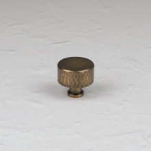 (35mm Knob ) Antique Brass Hammered T-Bar Handle & Knobs