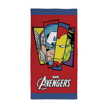 Character World Official Disney Marvel Avengers Towel | Super Soft Feel, Badge Design | Perfect The Home, Bath, Beach & Swimming Pool | One Size 140cm