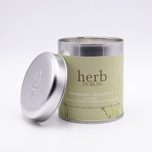 Herb Dublin Peppermint, Eucalyptus and Lime Scented Candle