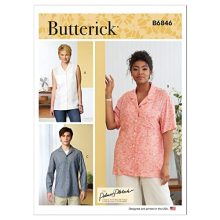 Butterick B6846XN Unisex TOP/Vest XN (XL-XXL-XXXL)