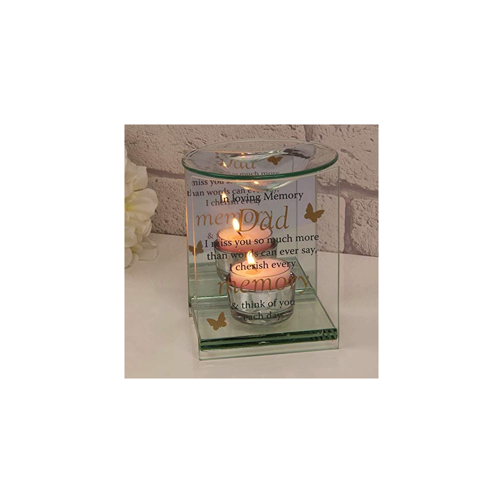 Widdop DAD MEMORIAL THOUGHTS OF YOU BUTTERFLY OIL BURNER