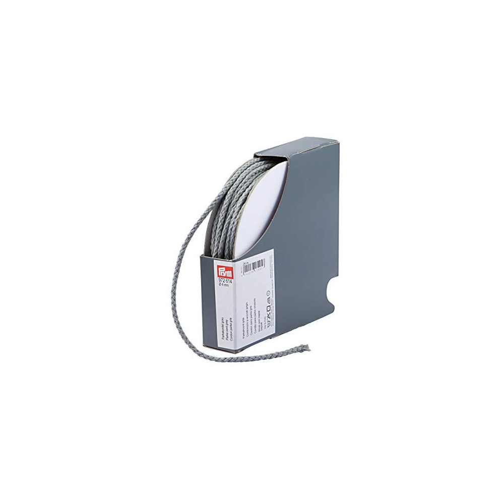 Prym Anorak and Park Cord 4 mm Grey, 100% PAN, Gray, Ø