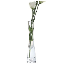 Hand-Made Blown Art Bud Glass Vase Clear Flower Bud Vase Single Stem Vases or Home and Office Décor.