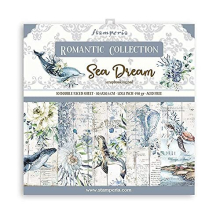 STAMPERIA INTERNATIONAL, KFT Stamperia-Scrapbooking Pad-Romantisk Havsdröm, Flerfärgad, 30,5 x 30,5 cm