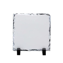 MR.R Sublimation Blank 20 x 20 cm Square Skirt Slate Photo Plaque Picture Frame Custom Picture Frame Novelty for Wedding, Birthday, Baby Birth