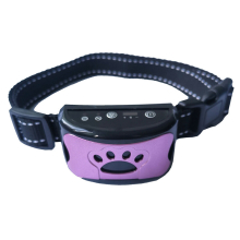 (Purple) Anti Bark Dog Training Collar Sound Vibrate Automatic Stop Barking  Rechargeable