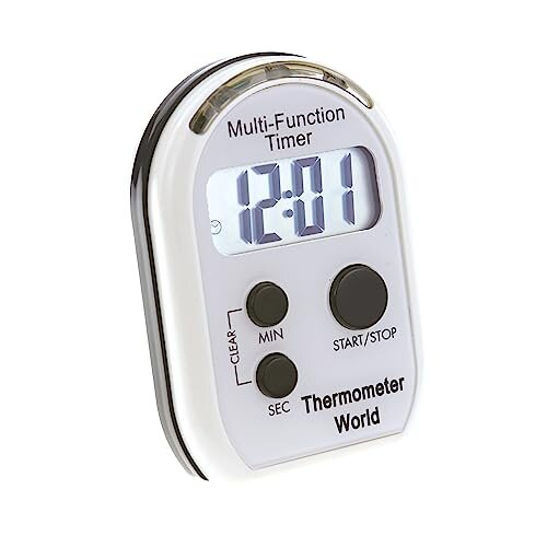 Visual Timer Multi Function With Vibrating Audible and Flashing Alarm - Countdown Timer Ideal For The Visually and Hearing Impaired