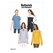Butterick Patterns 6416 E5,Misses Tunic,Sizes 14-22, Tissue, Multicoloured, 17 x 0.5 x 22 cm