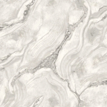 Rasch Vasari Palmetto Grey Wallpaper 529463 - Metallic Glitter, Scrubbable Heavyweight Vinyl, 10.05m x 53cm