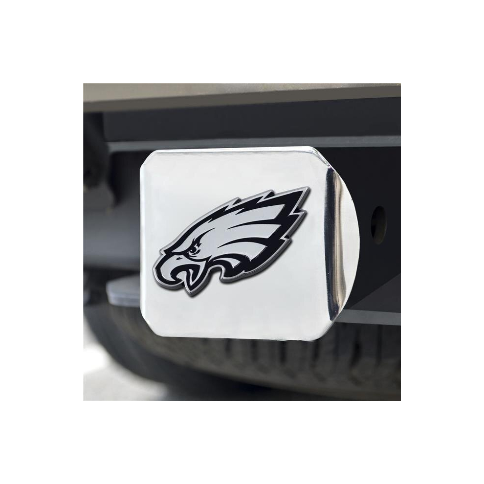 Philadelphia Eagles Hitch Cover Chrome Emblem On Chrome 748702850324