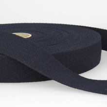 Stephanoise 30mm Cotton Webbing Navy Blue - per metre