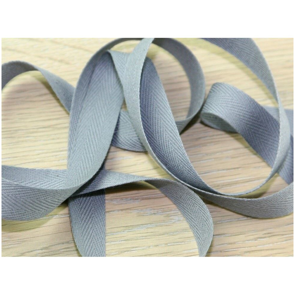 Prym 30mm Strong Cotton Herringbone Tape Grey - per metre