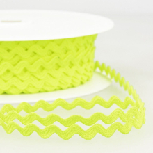 Stephanoise 8mm Ric Rac Trim Neon Green - per metre