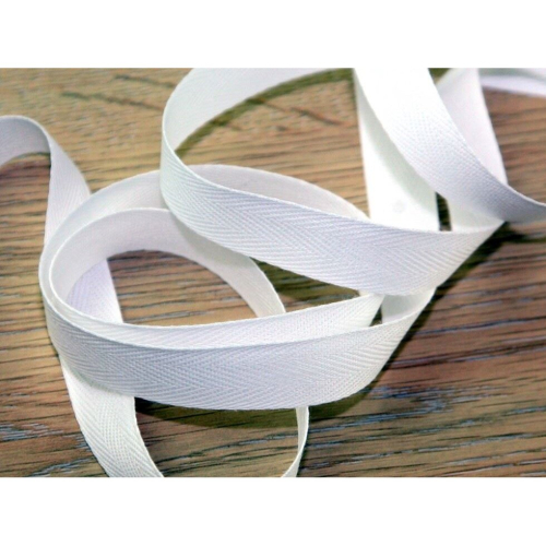 Prym Prym 30mm Strong Cotton Herringbone Tape White - per metre